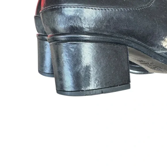 Chanel - Lucky Charms Interlocking CC Logo Pumps Black Leather Sz 38 - Picture 6 of 11